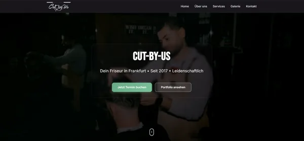 Cut-By-Us – Premium Barbershop Website